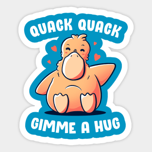 Gimme A Hug Funny Cute Gift Sticker